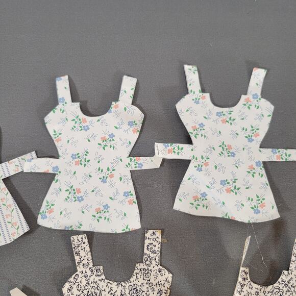 Vintage Wooden Paper Dolls with Handmade Outfits Set of 2 Collectible - Picture 14 of 16